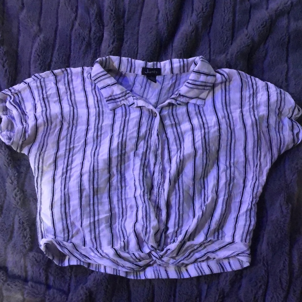 Black and white striped shirt